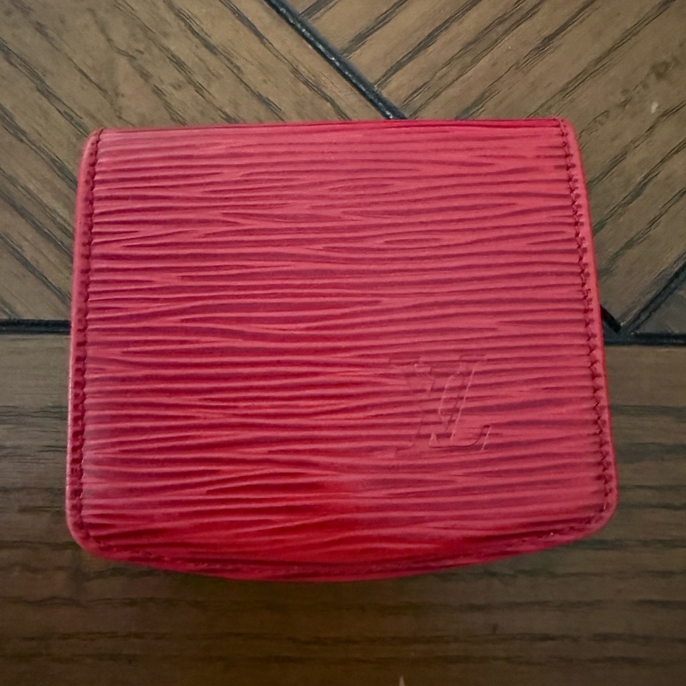 Louis Vuitton Red Epi Leather Wallet